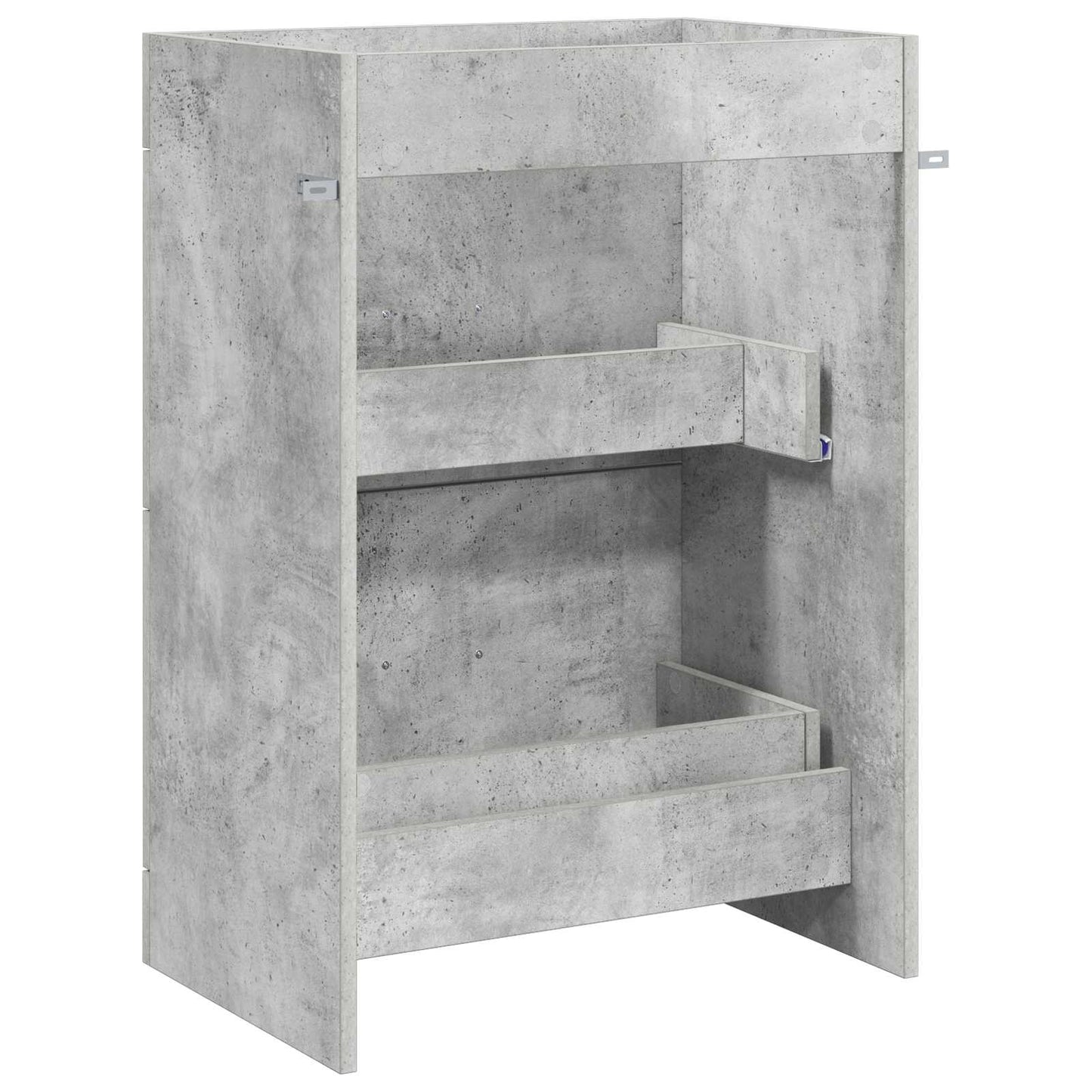 Bathroom Under Sink Cabinet Concrete Grey 56 x 37.5 x 81 cm