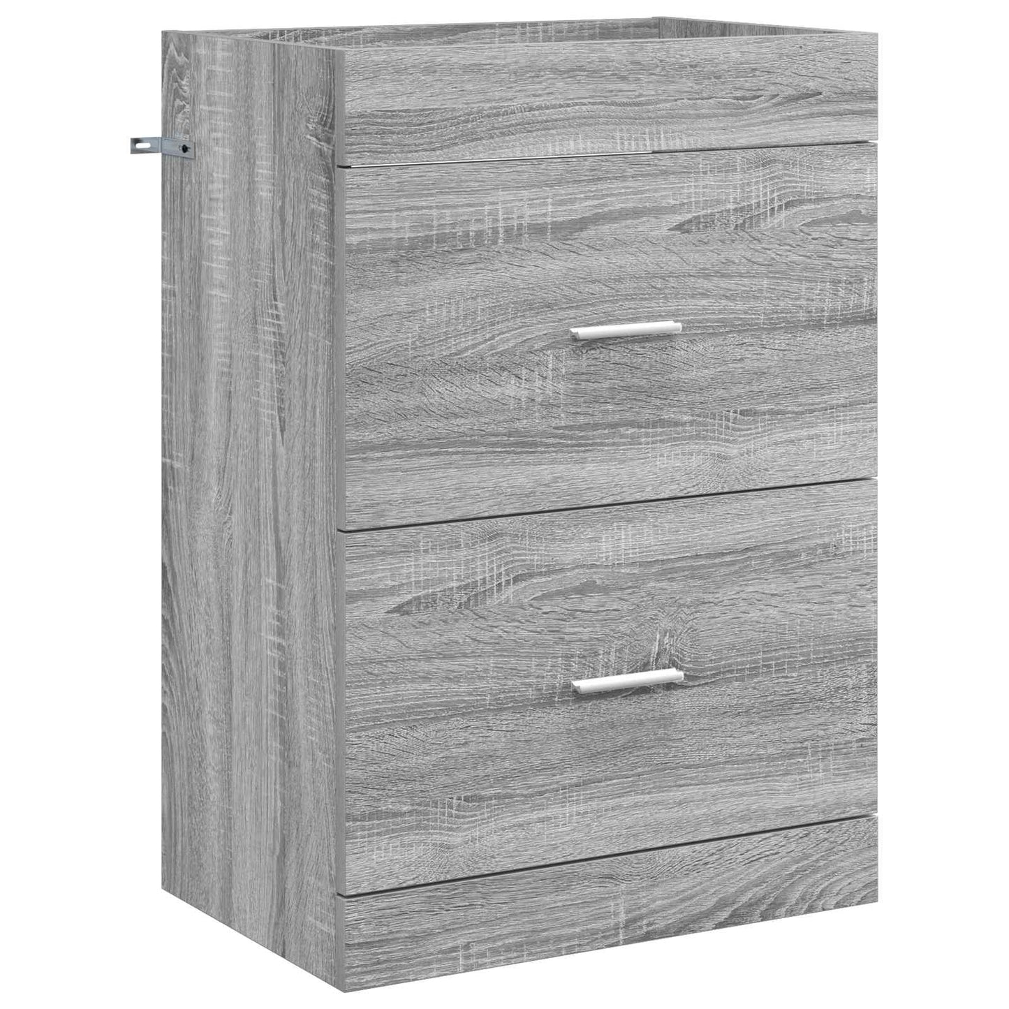 Bathroom Under Sink Cabinet Grey Sonoma 56 x 37.5 x 81 cm