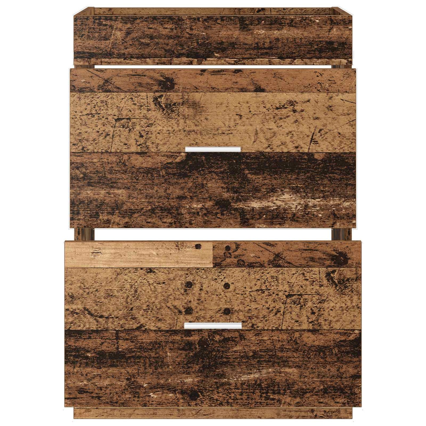 Bathroom Under Sink Cabinet Old Wood 56 x 37.5 x 81 cm