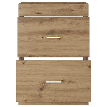 Bathroom Under Sink Cabinet Artisan Oak 56 x 37.5 x 81 cm