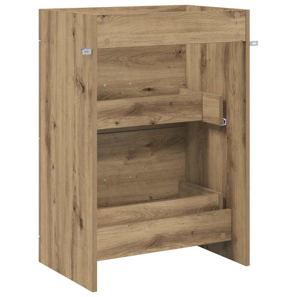Bathroom Under Sink Cabinet Artisan Oak 56 x 37.5 x 81 cm