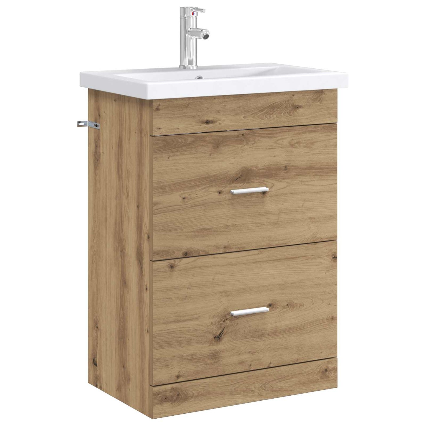 Bathroom Under Sink Cabinet Artisan Oak 56 x 37.5 x 81 cm