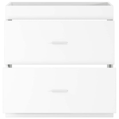 Bathroom Under Sink Cabinet White 78.5 x 37.5 x 81 cm