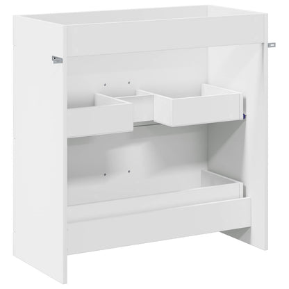 Bathroom Under Sink Cabinet White 78.5 x 37.5 x 81 cm