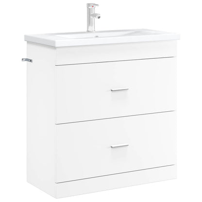 Bathroom Under Sink Cabinet White 78.5 x 37.5 x 81 cm