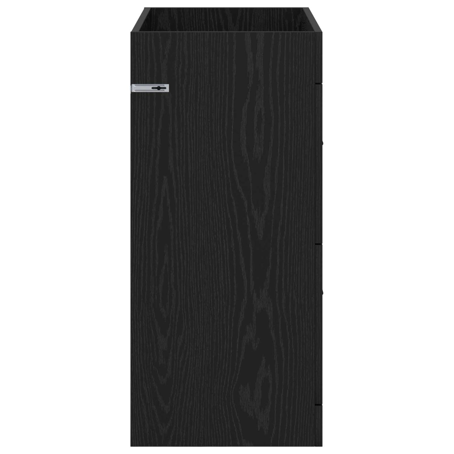Bathroom Under Sink Cabinet Black Oak 78.5 x 37.5 x 81 cm