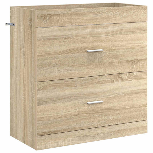 Bathroom Under Sink Cabinet Sonoma Oak 78.5 x 37.5 x 81 cm