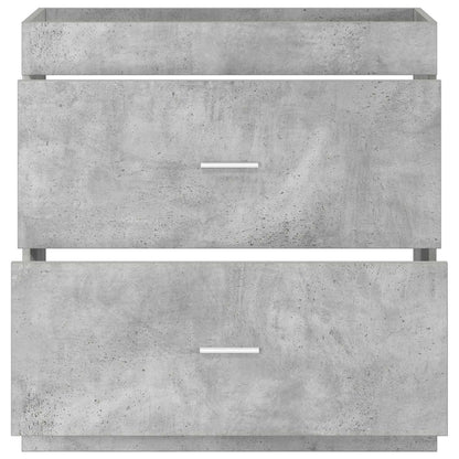 Bathroom Under Sink Cabinet Concrete Grey 78.5 x 37.5 x 81 cm