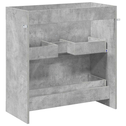 Bathroom Under Sink Cabinet Concrete Grey 78.5 x 37.5 x 81 cm
