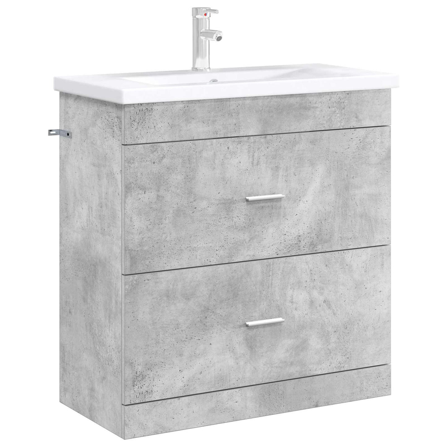 Bathroom Under Sink Cabinet Concrete Grey 78.5 x 37.5 x 81 cm