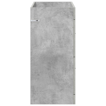 Bathroom Under Sink Cabinet Concrete Grey 78.5 x 37.5 x 81 cm