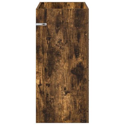 Bathroom Under Sink Cabinet Smoked Oak 78.5 x 37.5 x 81 cm
