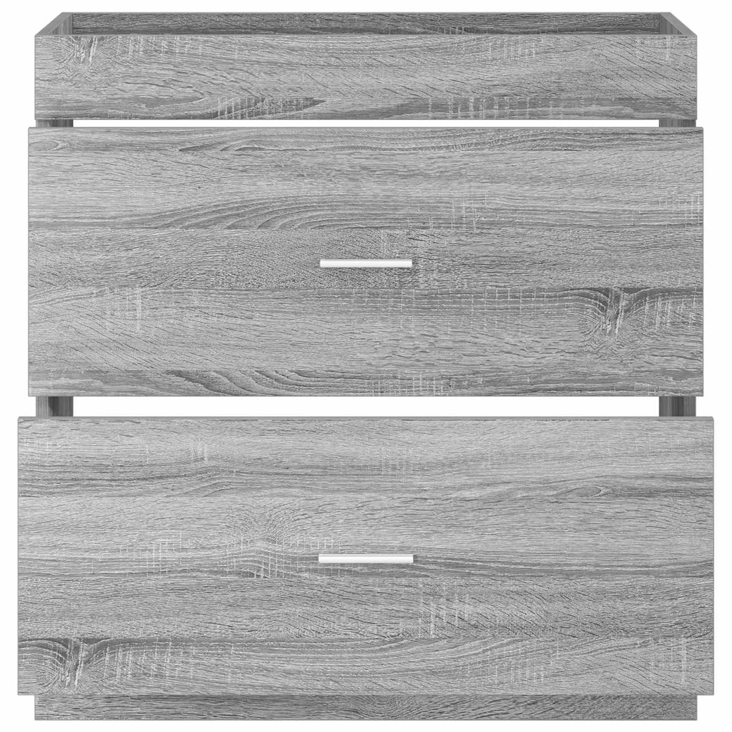 Bathroom Under Sink Cabinet Grey Sonoma 78.5 x 37.5 x 81 cm