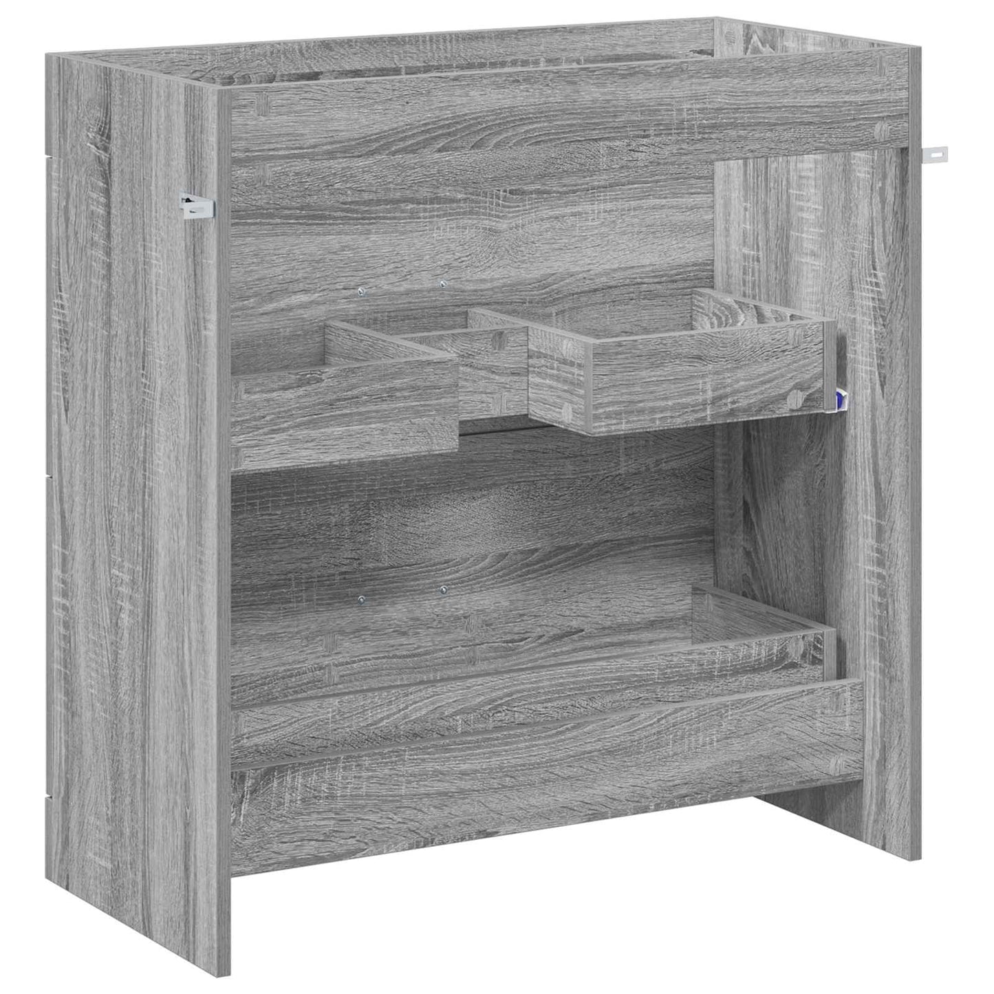 Bathroom Under Sink Cabinet Grey Sonoma 78.5 x 37.5 x 81 cm