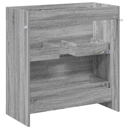 Bathroom Under Sink Cabinet Grey Sonoma 78.5 x 37.5 x 81 cm