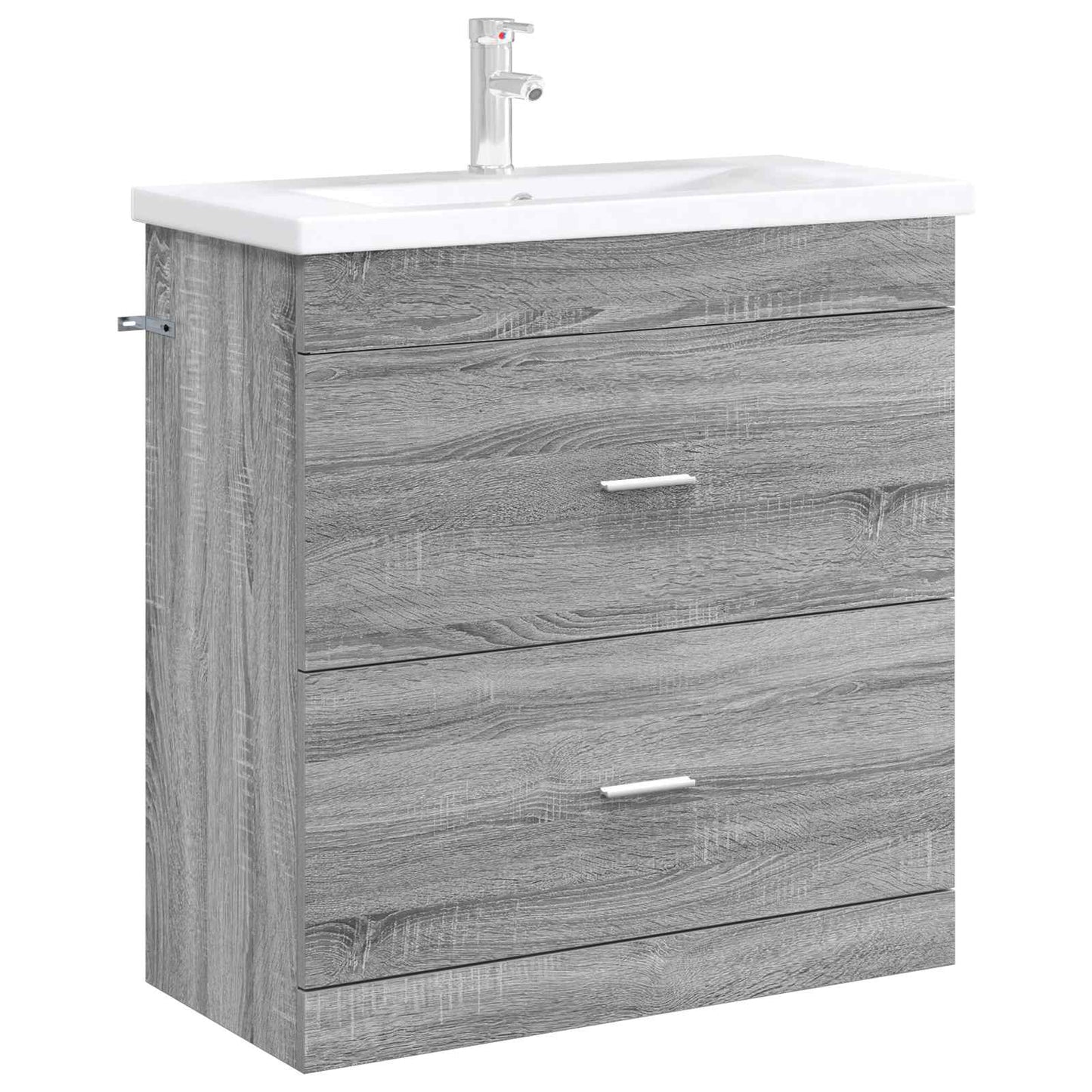 Bathroom Under Sink Cabinet Grey Sonoma 78.5 x 37.5 x 81 cm