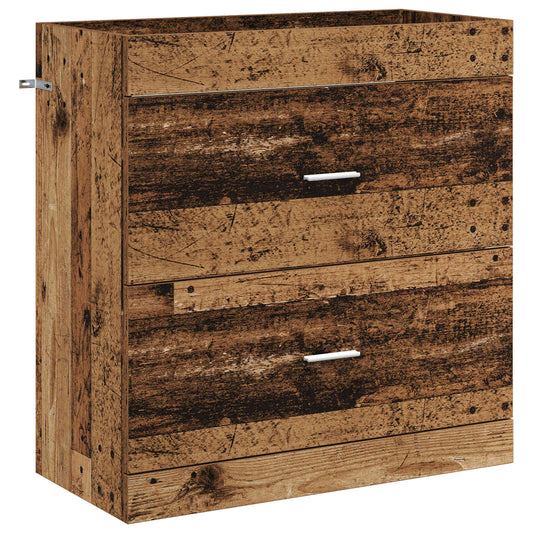 Bathroom Under Sink Cabinet Old Wood 78.5 x 37.5 x 81 cm