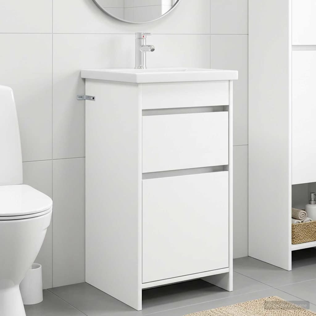 Bathroom Vanity with Sink White 42 x 40 x 84.5 cm