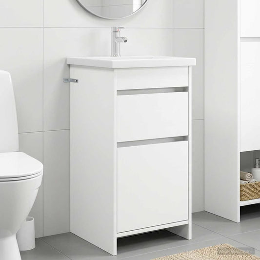 Bathroom Vanity with Sink White 42 x 40 x 84.5 cm