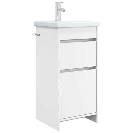 Bathroom Vanity with Sink White 42 x 40 x 84.5 cm