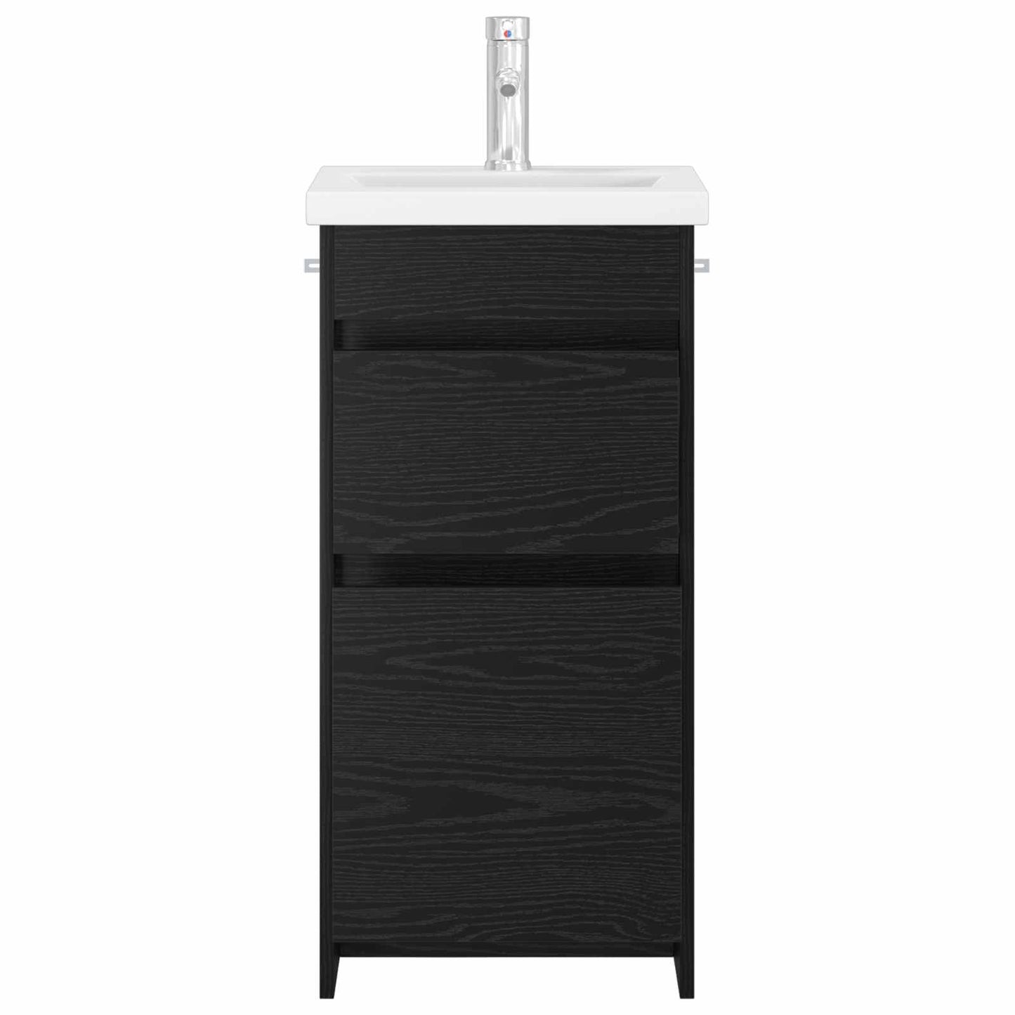 Bathroom Vanity with Sink Black Oak 42 x 40 x 84.5 cm