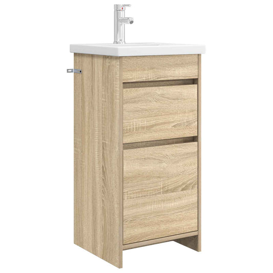 Bathroom Vanity with Sink Sonoma Oak 42 x 40 x 84.5 cm