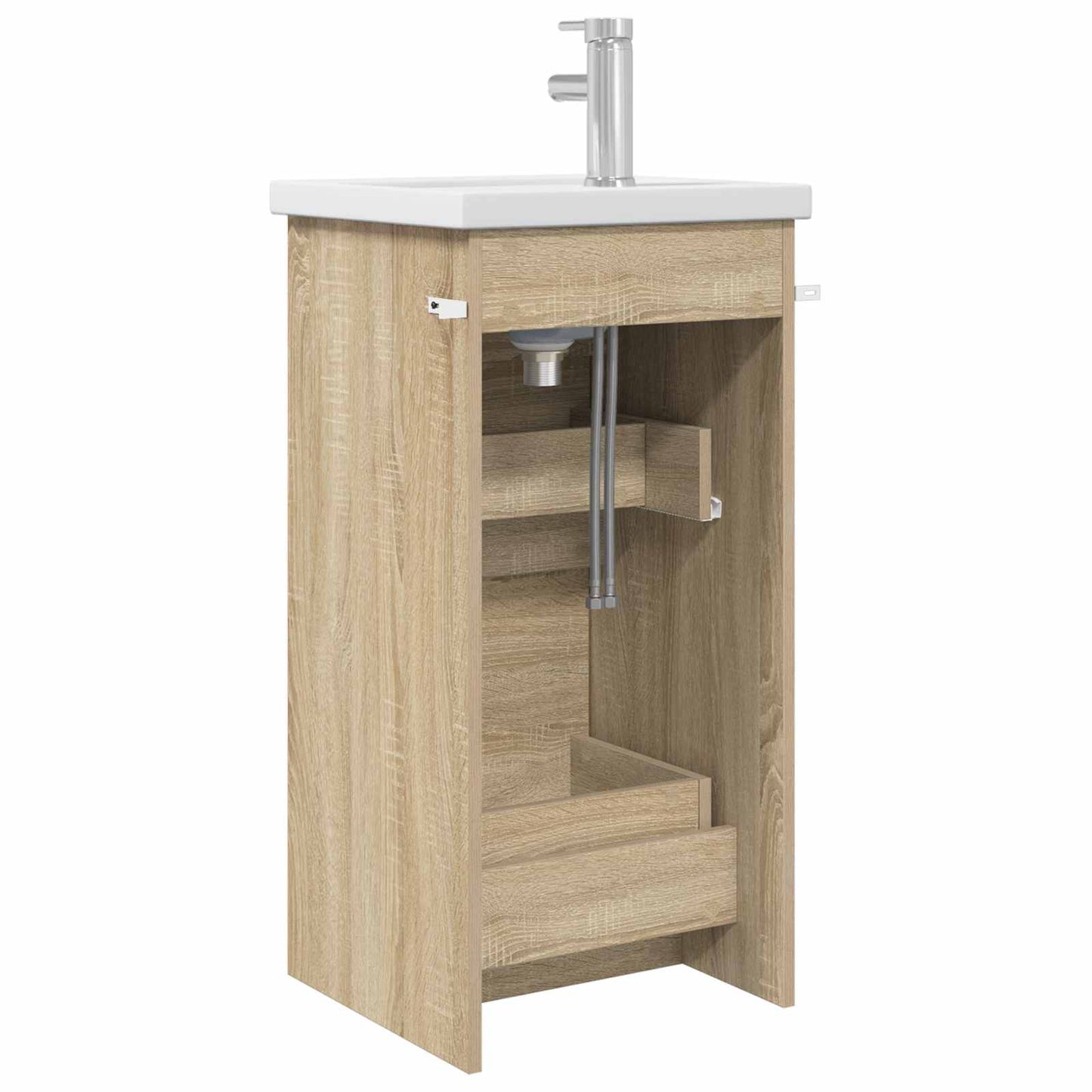 Bathroom Vanity with Sink Sonoma Oak 42 x 40 x 84.5 cm