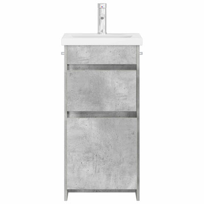 Bathroom Vanity with Sink Concrete Grey 42 x 40 x 84.5 cm