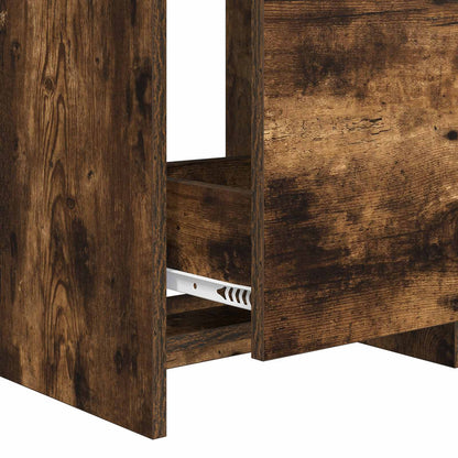 Bathroom Vanity with Sink Smoked Oak 42 x 40 x 84.5 cm