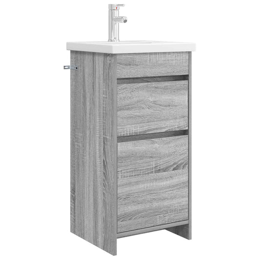 Bathroom Vanity with Sink Grey Sonoma 42 x 40 x 84.5 cm
