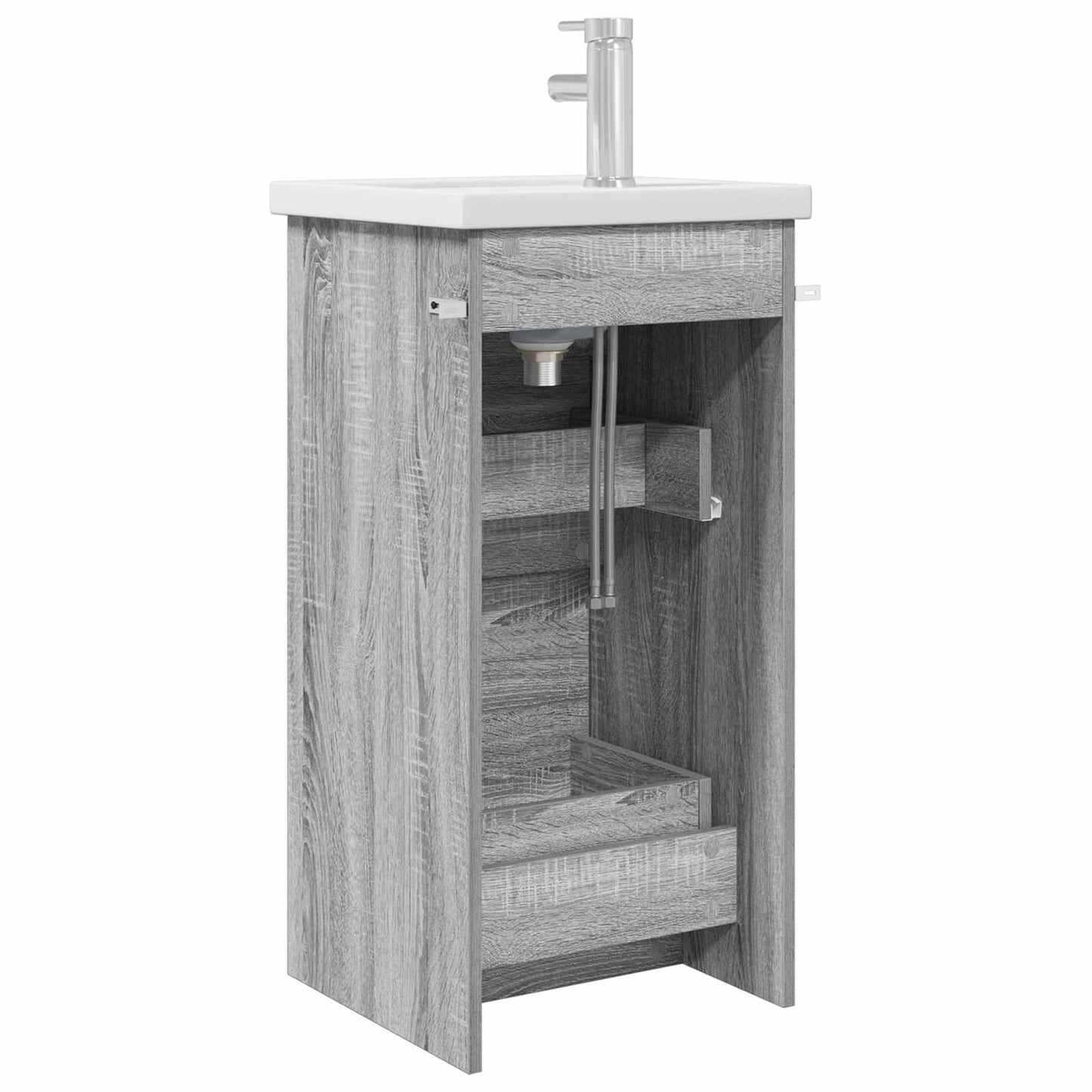 Bathroom Vanity with Sink Grey Sonoma 42 x 40 x 84.5 cm