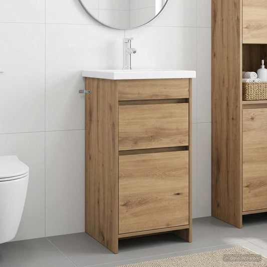 Bathroom Vanity with Sink Artisan Oak 42 x 40 x 84.5 cm