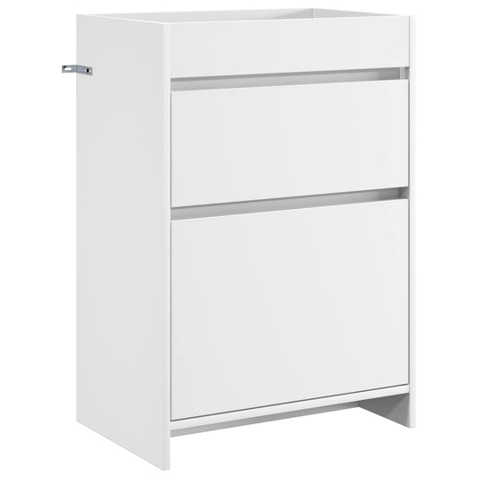 Bathroom Under Sink Cabinet White 56 x 37.5 x 81 cm
