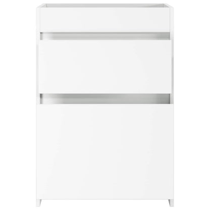 Bathroom Under Sink Cabinet White 56 x 37.5 x 81 cm