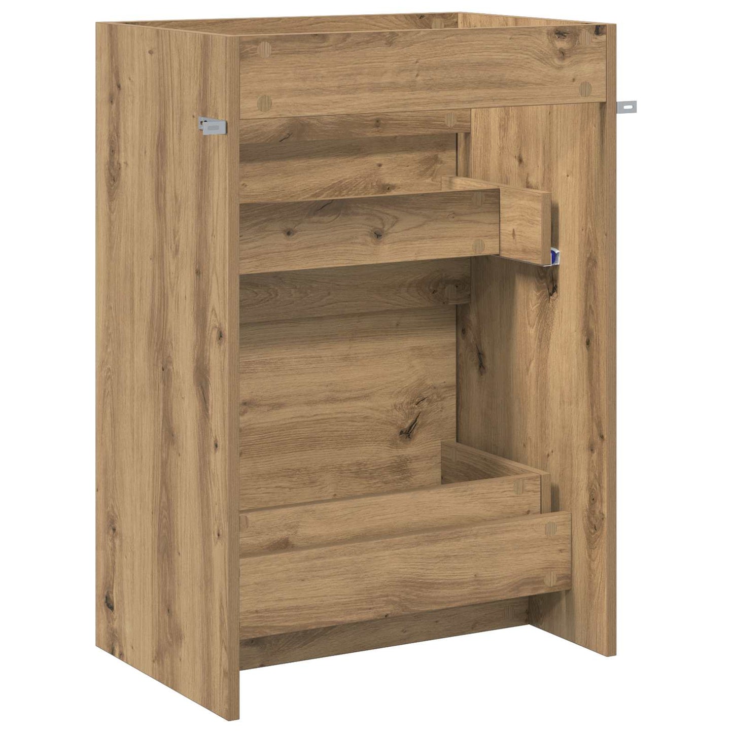 Bathroom Under Sink Cabinet Artisan Oak 56 x 37.5 x 81 cm