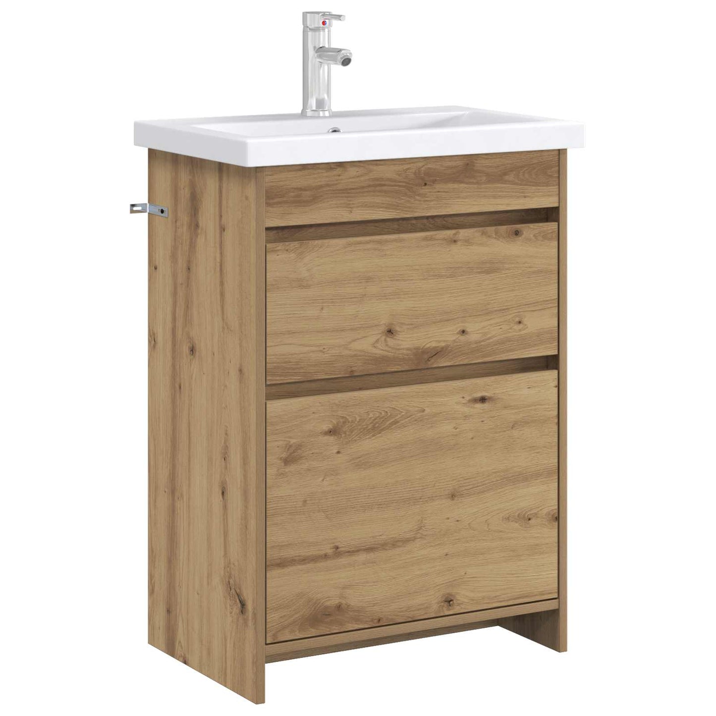 Bathroom Under Sink Cabinet Artisan Oak 56 x 37.5 x 81 cm