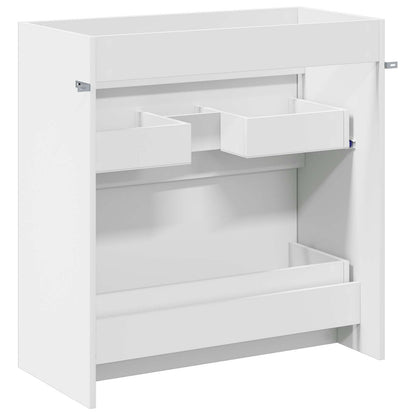 Bathroom Under Sink Cabinet White 78.5 x 37.5 x 81 cm