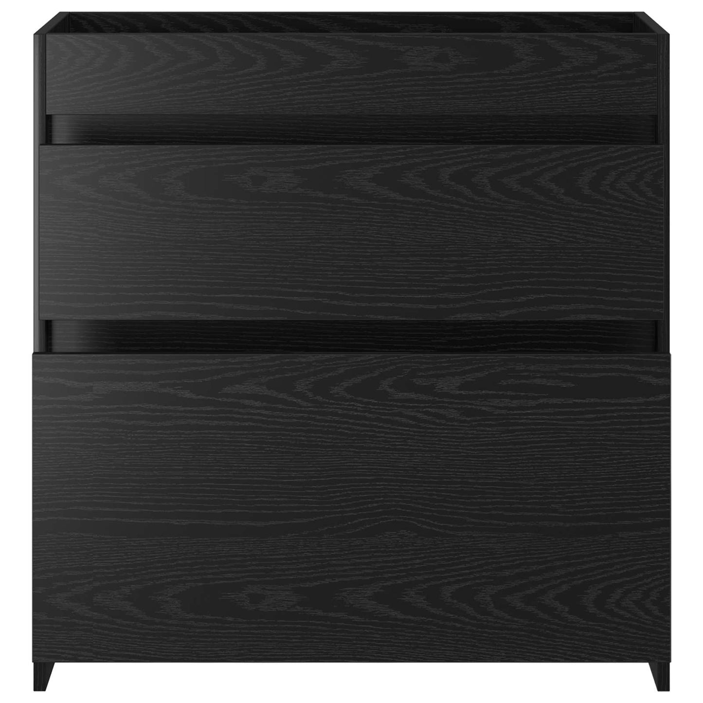 Bathroom Under Sink Cabinet Black Oak 78.5 x 37.5 x 81 cm