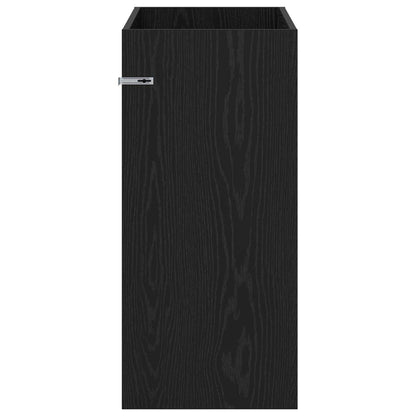 Bathroom Under Sink Cabinet Black Oak 78.5 x 37.5 x 81 cm