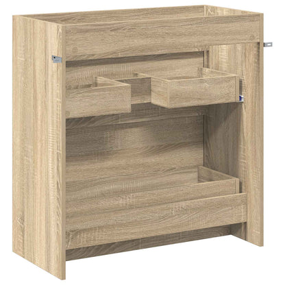 Bathroom Under Sink Cabinet Sonoma Oak 78.5 x 37.5 x 81 cm