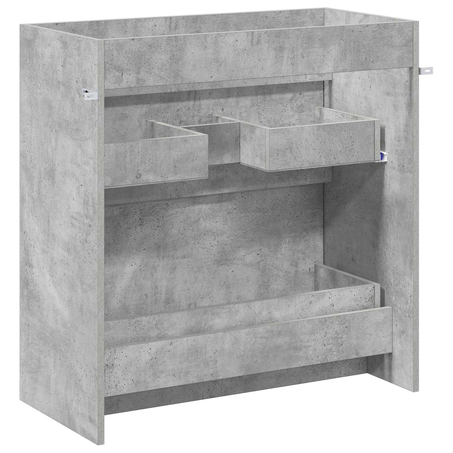 Bathroom Under Sink Cabinet Concrete Grey 78.5 x 37.5 x 81 cm