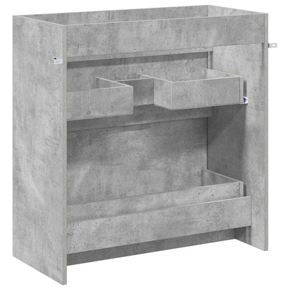 Bathroom Under Sink Cabinet Concrete Grey 78.5 x 37.5 x 81 cm