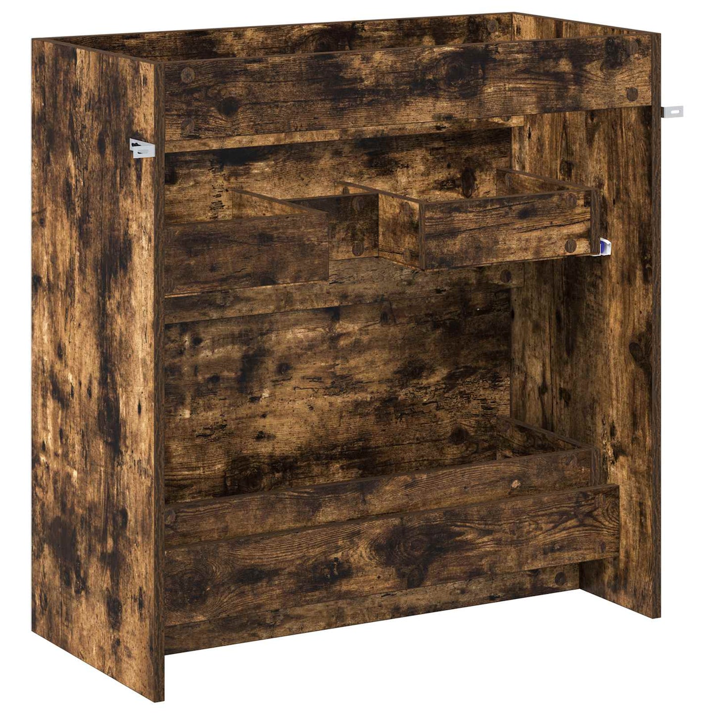Bathroom Under Sink Cabinet Smoked Oak 78.5 x 37.5 x 81 cm