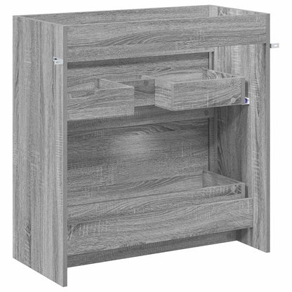 Bathroom Under Sink Cabinet Grey Sonoma 78.5 x 37.5 x 81 cm