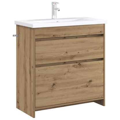 Bathroom Under Sink Cabinet Artisan Oak 78.5 x 37.5 x 81 cm