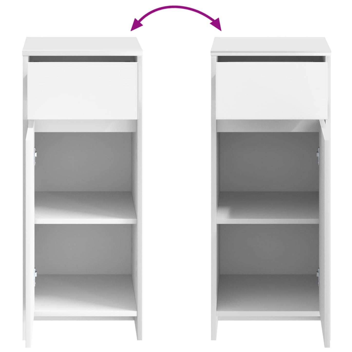 Bathroom Cabinet White 35 x 36.5 x 85 cm Engineered Wood