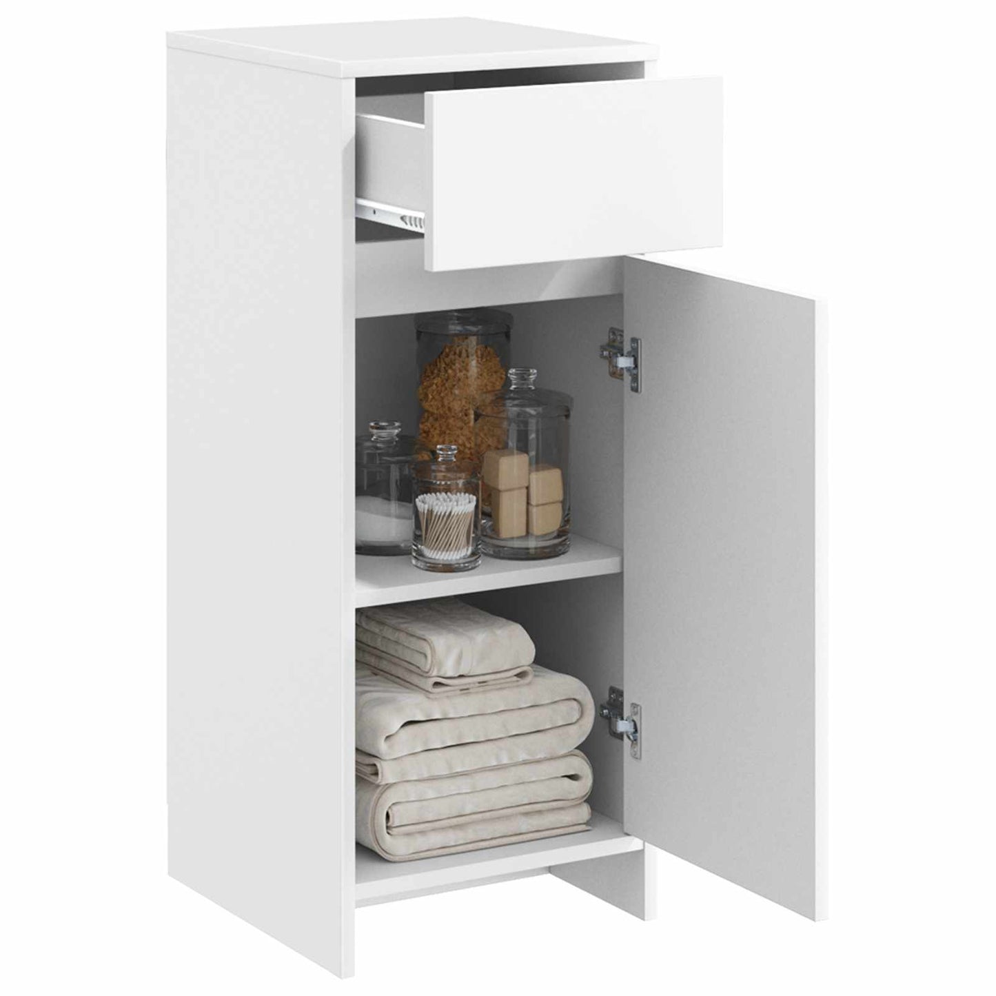 Bathroom Cabinet White 35 x 36.5 x 85 cm Engineered Wood