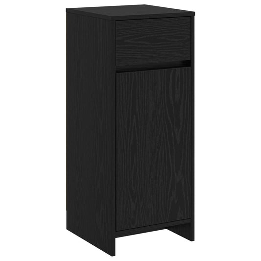 Bathroom Cabinet Black Oak 35 x 36.5 x 85 cm Engineered Wood