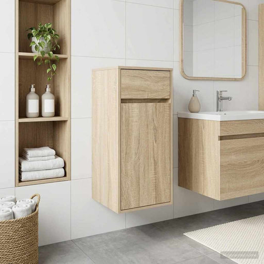 Bathroom Cabinet Sonoma Oak 35 x 36.5 x 85 cm Engineered Wood