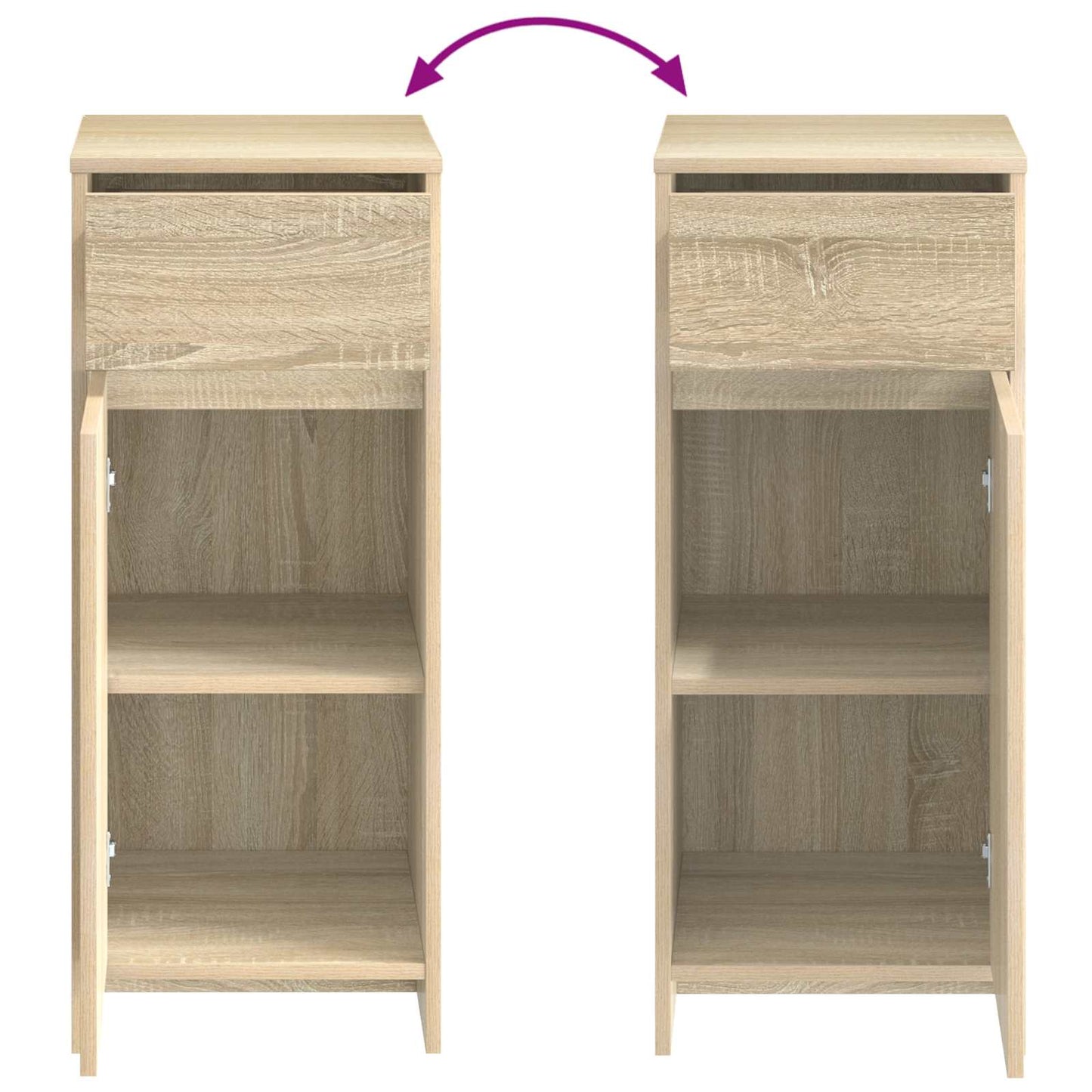 Bathroom Cabinet Sonoma Oak 35 x 36.5 x 85 cm Engineered Wood